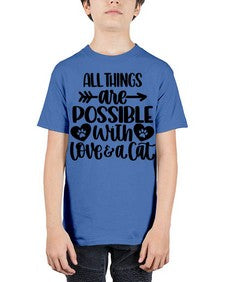 All Things Are Possible Style 75# - cats - Youth Tee Unisex