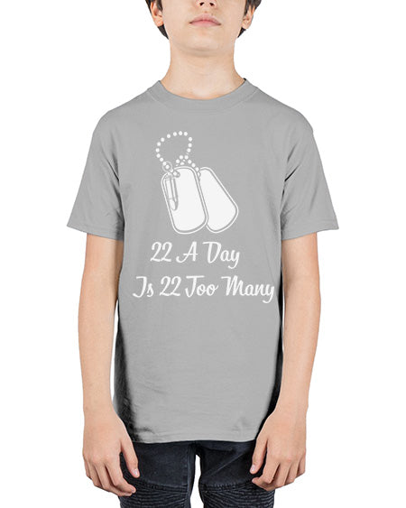 22 A Day is 22 30# - PTSD - Youth Tee Unisex
