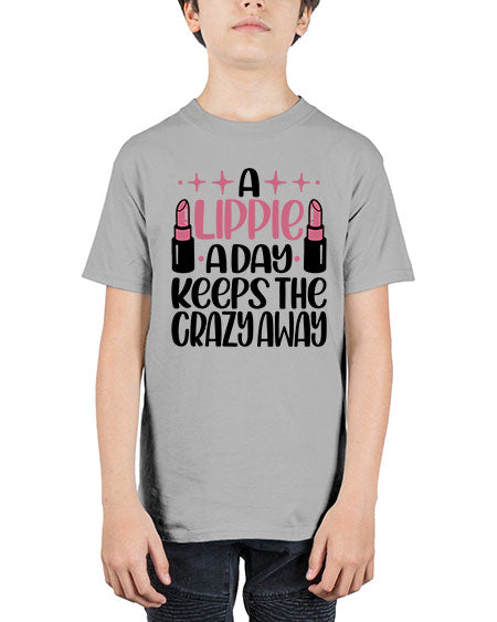 A Lippie A Day Keeps The Crazy Away Style 150# - beauty - fashion - Youth Tee Unisex