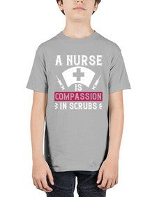 A Nurse is compassion in scrubs Style 18# - nurse - Youth Tee Unisex