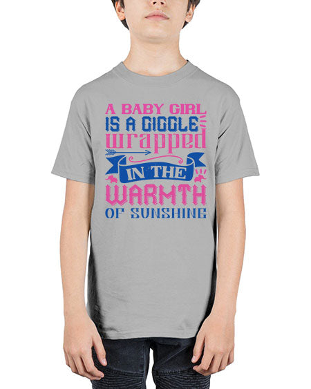 A baby girl is a giggle wrapped in the warmth of sunshine Style 256# - baby - Youth Tee Unisex