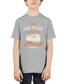 A bus ride is like being in another world 1# - bus - Youth Tee Unisex