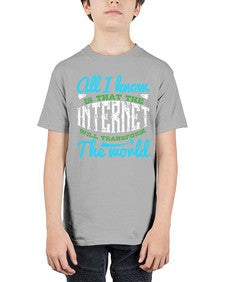 All I know is that the Internet will transform the world 68# - internet - Youth Tee Unisex