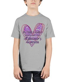 AlzheimerS Awareness American Flag 11# - alzheimers - Youth Tee Unisex