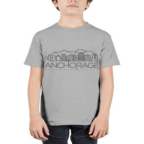 Anchorage Minimal Skyline 323# - cities - Youth Tee Unisex
