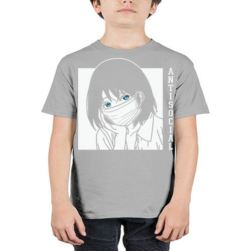 Anti Social Japanese Text Anime Anime 221# - anime - Youth Tee Unisex