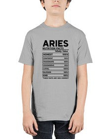Aries Nutrition Facts 97# - aries - Youth Tee Unisex