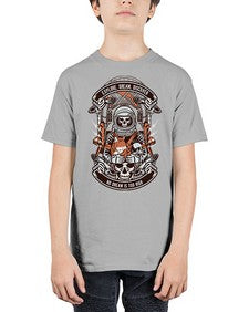Astronaut Skull 243# - skull and bones - Youth Tee Unisex