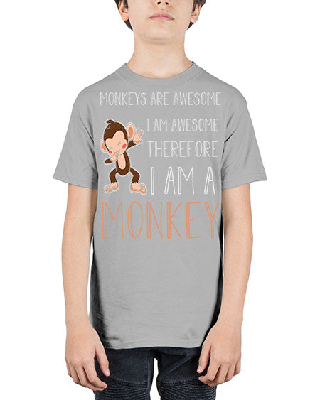 Awesome Monkey Cute Dabbing 2# - monkey - Youth Tee Unisex