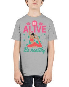 Be Alive be Healthy 112# - yoga - Youth Tee Unisex
