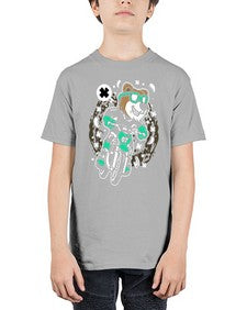 Bear motocross rider 15# - cartoon animals - Youth Tee Unisex