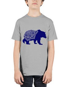 BearMandala 253# - mandala - Youth Tee Unisex