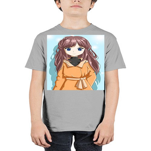 Beautiful and cool girl with yellow suit 73# - anime - Youth Tee Unisex