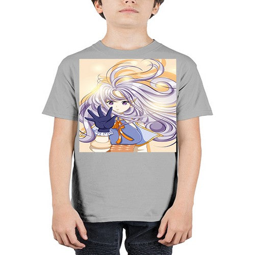Beautiful and cute fairy with long purple hair 68# - anime - Youth Tee Unisex