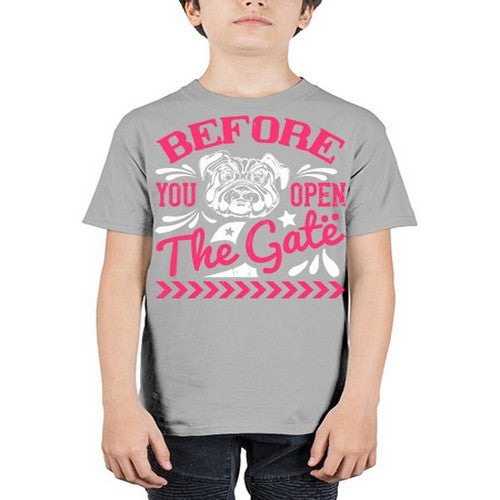 Before You Open The Gate Style 17# - dogs - Youth Tee Unisex