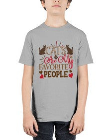 Cats Are My Favorite People Style 8# - cats - Youth Tee Unisex