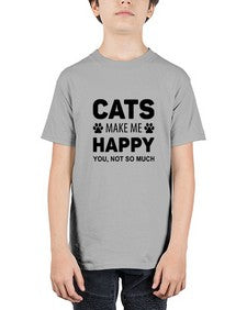 Cats Make Me Style 40# - cats - Youth Tee Unisex