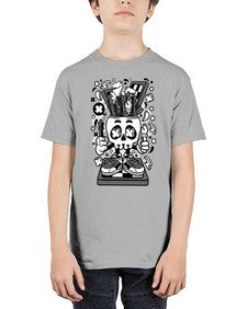 Chess Skull Head 328# - skull and bones - Youth Tee Unisex