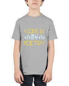 Code is my poetry 21# - computer - Youth Tee Unisex