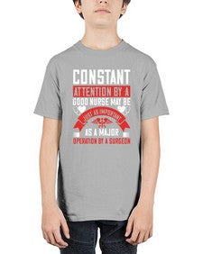 Constant attention by a good nurse may Style 677# - nurse - Youth Tee Unisex