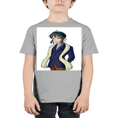 Cool man wearing shawl 59# - anime - Youth Tee Unisex