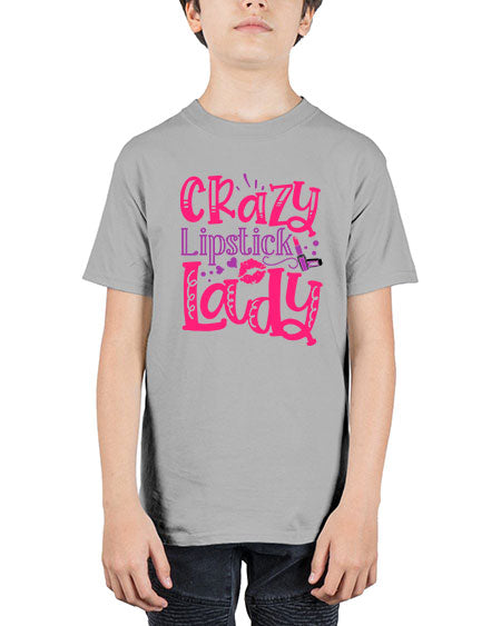 Crazy Lipstick Lady Style 241# - beauty - fashion - Youth Tee Unisex