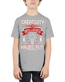 Creativity Is Intelligence Having Fun Style 49# - motivation - Youth Tee Unisex