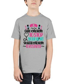 Cute Enough To Stop You Style Style 687# - nurse - Youth Tee Unisex