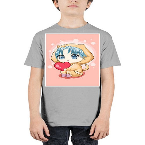 Cute and cool little boy with love 46# - anime - Youth Tee Unisex