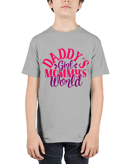 Daddys Girl Mommys World Style 68# - baby - Youth Tee Unisex