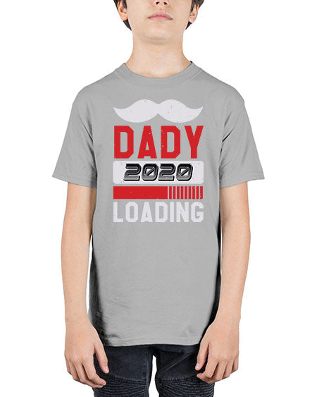 Dady Loading Style 70# - baby shower - Youth Tee Unisex
