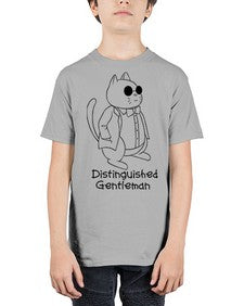Distinguished Gentleman - cats - Youth Tee Unisex
