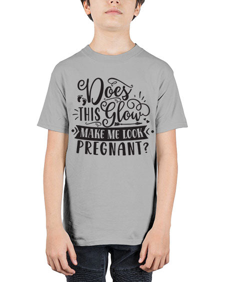 Does this glow make me look pregnant 302# - pregnancy - Youth Tee Unisex