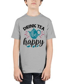 Drink Tea Be Happy 922# - tea - Youth Tee Unisex
