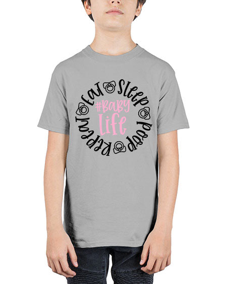 Eat Sleep Poop Repeat BabyLife Style 306# - baby - Youth Tee Unisex