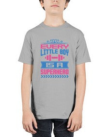 Every little boy is a superhero 124# - cartoon super hero - Youth Tee Unisex