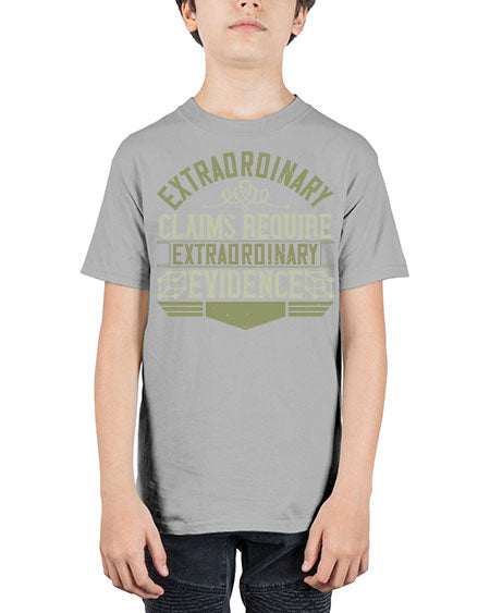 Extraordinary claims require extraordinary evidence 293# - general science - Youth Tee Unisex