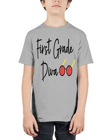 First Grade Diva 124# - first grade - Youth Tee Unisex