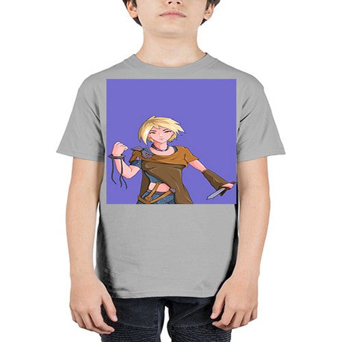 Girl hold knife 12# - anime - Youth Tee Unisex