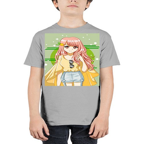 Happy and cute yellow blouse in summer holiday 43# - anime - Youth Tee Unisex