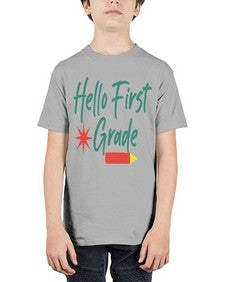 Hello First Grade 277# - first grade - Youth Tee Unisex