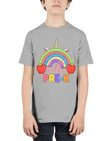 Hello PreK Unicorn Rainbow 312# - prek headstart - Youth Tee Unisex