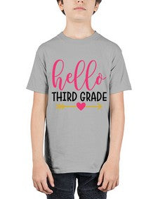 Hello Third Grade 350# - third grade - Youth Tee Unisex