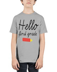 Hello first grade 274# - first grade - Youth Tee Unisex
