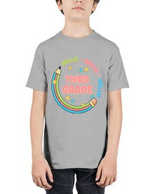 Hello third Grade Pencil 346# - third grade - Youth Tee Unisex