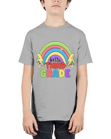 Hello third Grade Rainbow 348# - third grade - Youth Tee Unisex