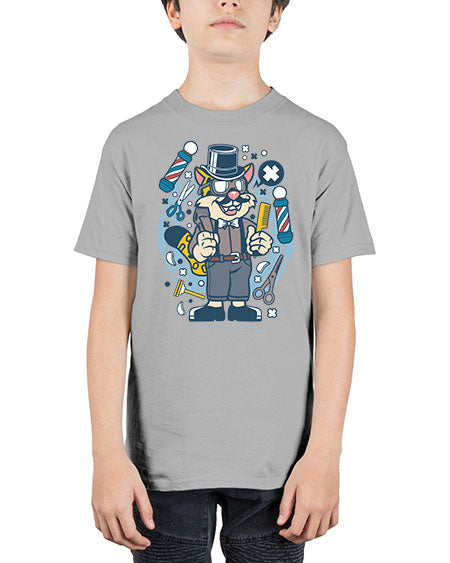 Hipster Barber Leopard836# - barber - Youth Tee Unisex