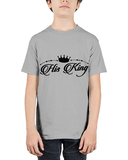 His king 6# - black words and phrases - Youth Tee Unisex