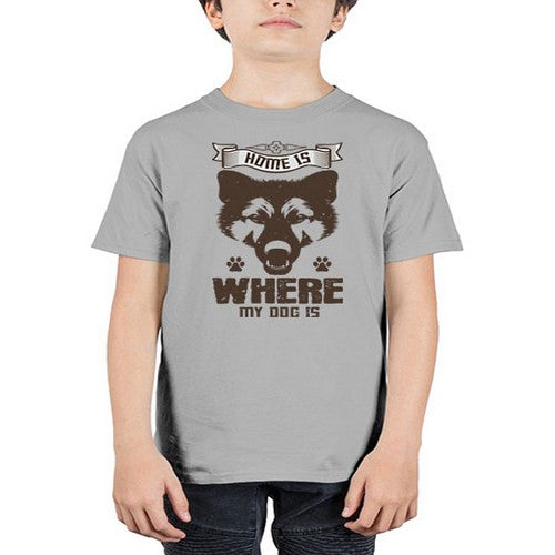 Home Is Where My Dog Is Style 202# - dogs - Youth Tee Unisex