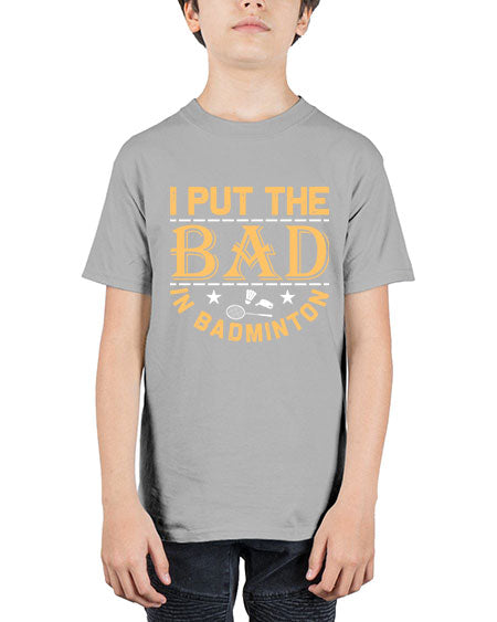I 1056# - badminton - Youth Tee Unisex